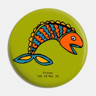 Pisces - Zodiac Sign Pin