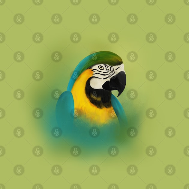 Tropical Macaw by Unalome_Designs