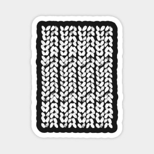 Cozy Blue Cable Knit Pattern Magnet