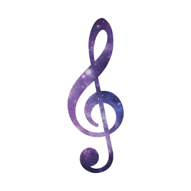 Space Treble Clef by designed2teach