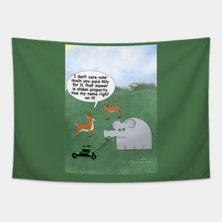 Enormously Funny Cartoons Deer not Deere Tapestry