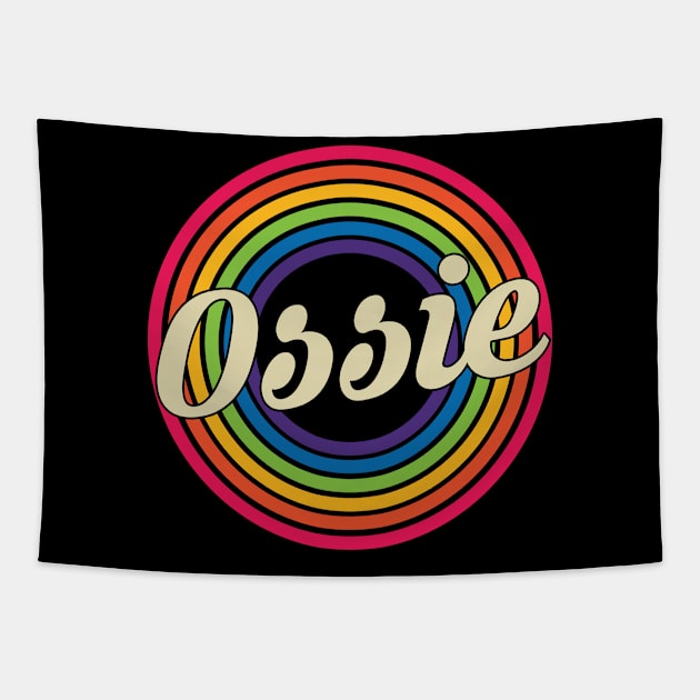 Ossie - Retro Rainbow Style Tapestry by MaydenArt