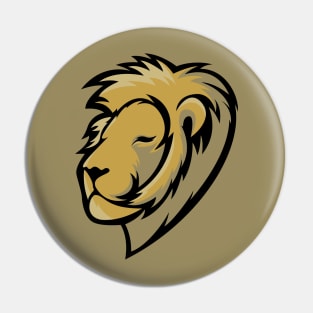 Regal Lion Head Design Pin