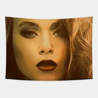 Retro Woman Tapestry