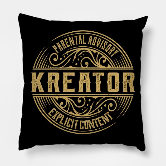 Kreator Vintage Ornament Pillow by irbey