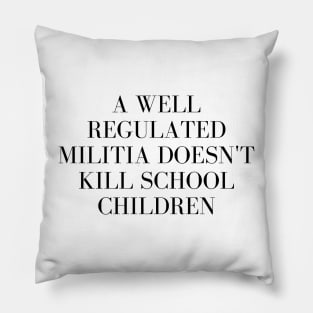 Gun reform now Pillow
