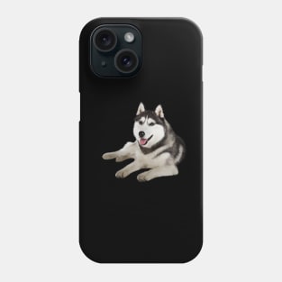 Husky with Blue Eyes, love Huskies, Dog Lover Phone Case