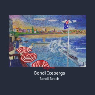 Bondi Icebergs painting  (dark/coloured clothing edition) T-Shirt