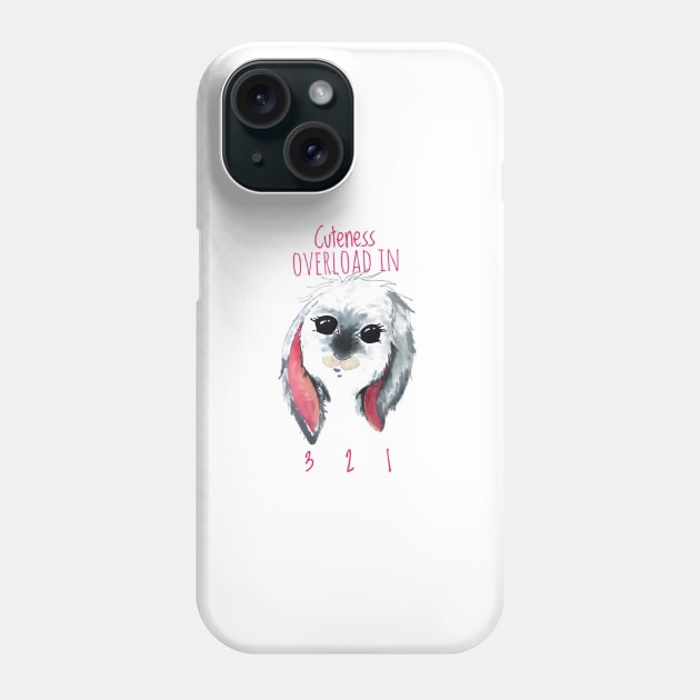 Cuteness Overload Incoming Phone Case by Snobunyluv