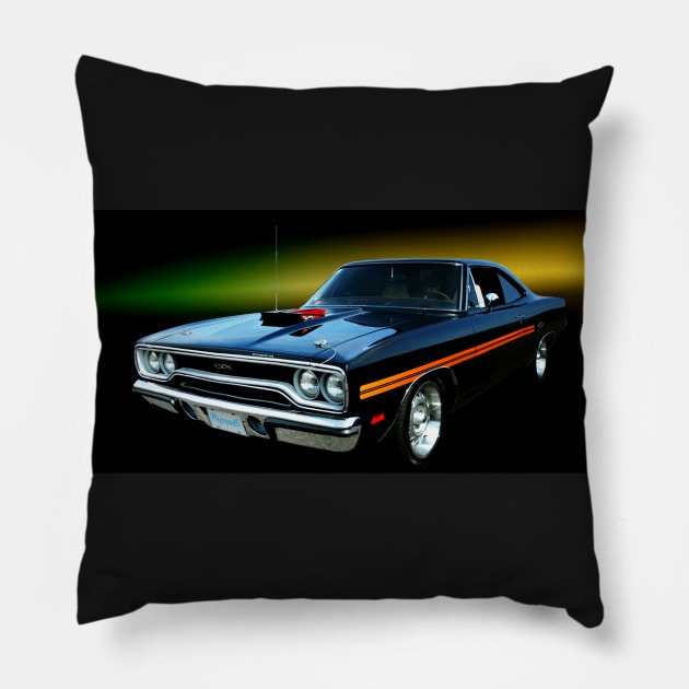 1970 Plymouth GTX Pillow by Burtney