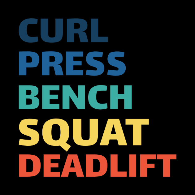 Workout Motivation | Curl Press Bench Squat Deadlift by GymLife.MyLife