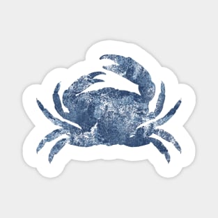 Sponge painted Crab Coastal art Magnet