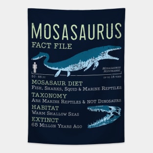 Mosasaurus Facts Tapestry