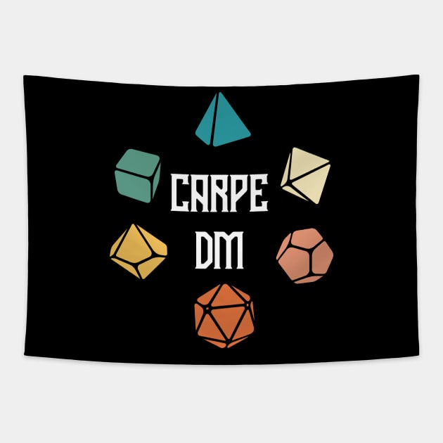 Carpe DM Retro Dice Tapestry by OfficialTeeDreams