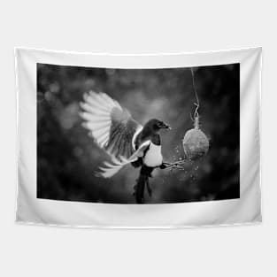 Magpie Feeding Tapestry