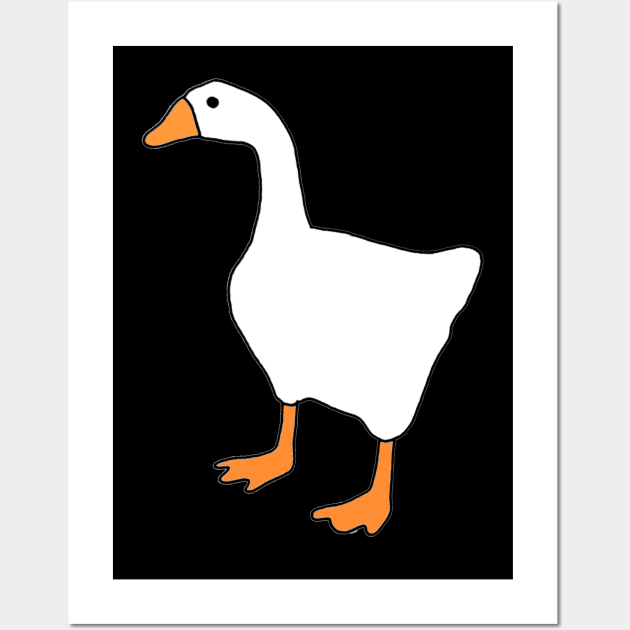 Untitled Goose Game' Poster, picture, metal print, paint by Ilham