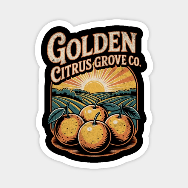 Golden Harvest Nostalgia Magnet by Designed By Marty