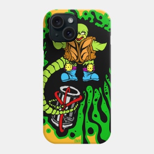 Angry Snapping Turtle Ooze Man Phone Case