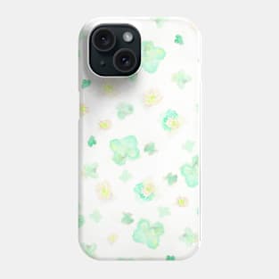 Watercolour Clover Print Phone Case