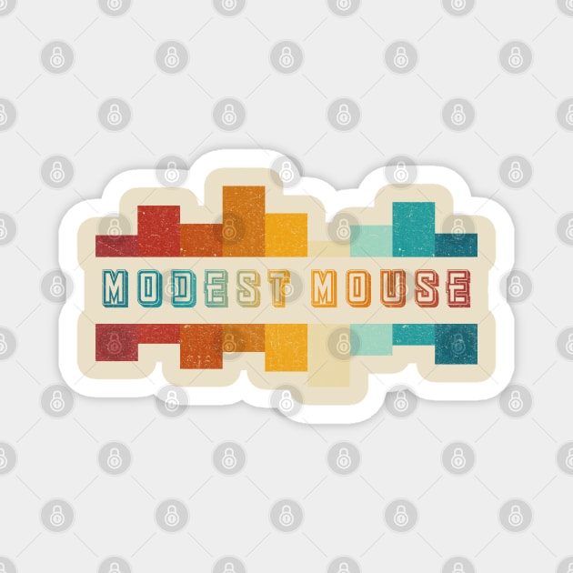 Modest Mouse Vintage Distressed Magnet by MBAH MASEM