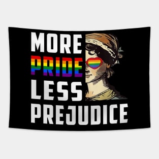 Pride Month More Pride Less Prejudice LGBT Gay Proud Ally Tapestry