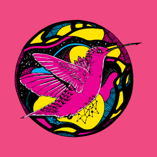 CMYK Circle of The Hummingbird T-Shirt