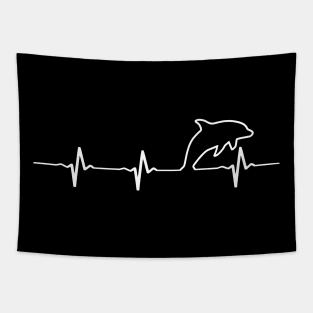 Orca Heartbeat T-shirt - Gift For Orca And Whales Lovers Tapestry