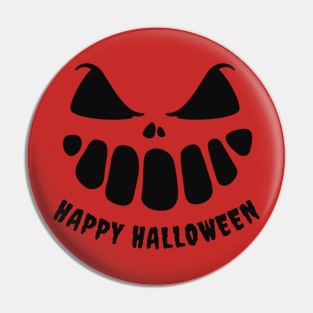 Halloween Scary Evil Pumpkin Face Pin