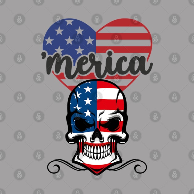 'Merica Skull by stadia-60-west