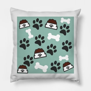 Cute Dog Themed Pattern #1 Pillow