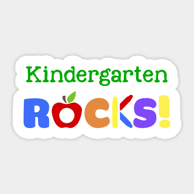 Kindergarten Rocks Back To School Kindergarten Rocks Pegatina