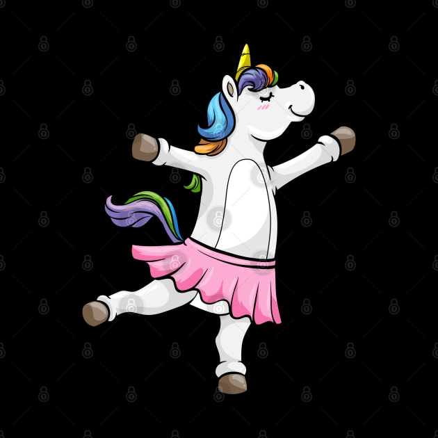 Unicorn as Ballerina with Skirt by Markus Schnabel