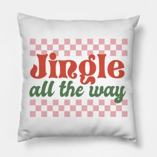 Jingle all the way retro Design Pillow