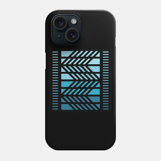 "Dimensional Folds” - V.3 Blue - (Geometric Art) (Dimensions) - Doc Labs Phone Case by Doc Labs