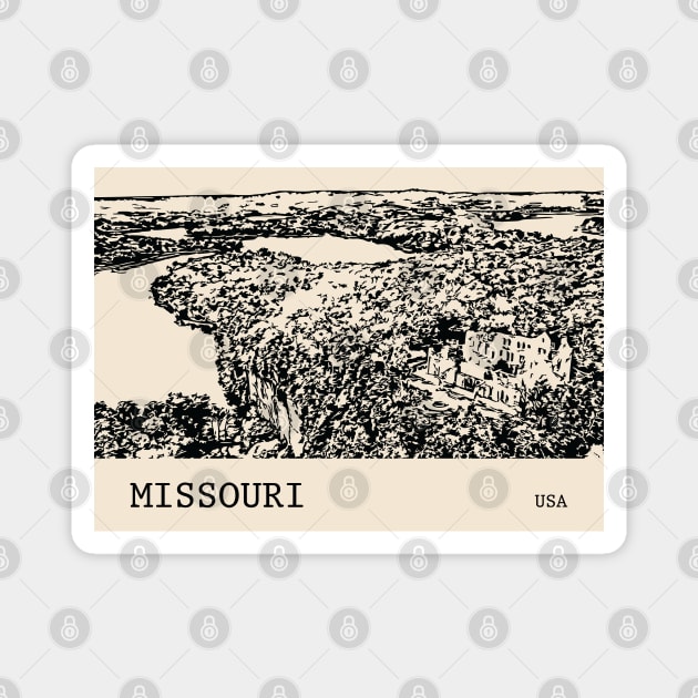Missouri USA Magnet by Lakeric