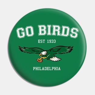 Go Birds Vintage Style Pin