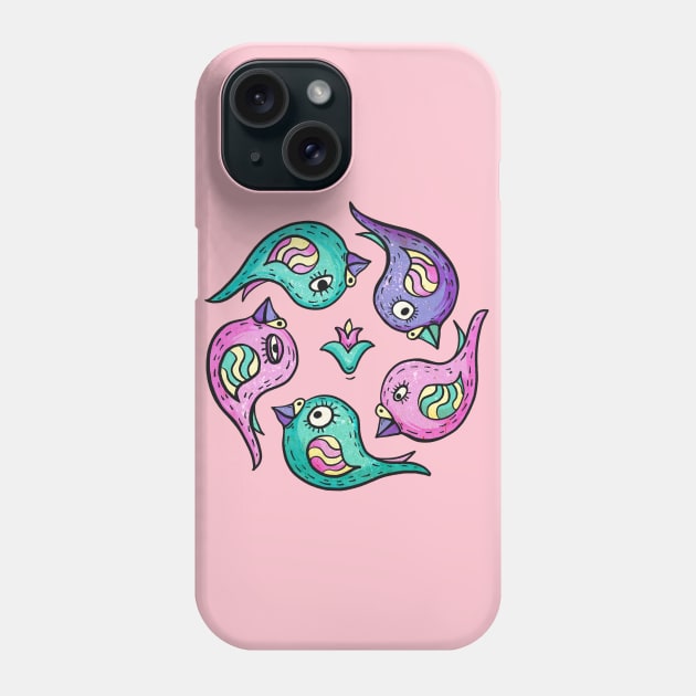 Circle of Birds Phone Case by Hoda Hefzy 