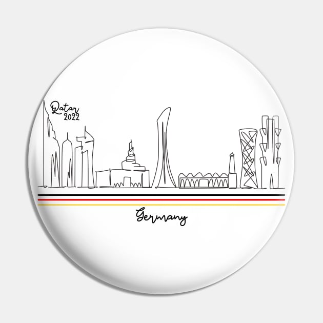 Doha Skyline - Qatar 2022 - Germany Pin by habibitravels