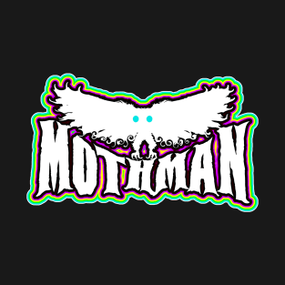 Mothman West Virginia Wing Humanoid Moth Retro Vintage White Purple T-Shirt