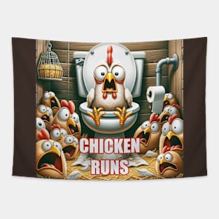 Chicken Runs Tapestry