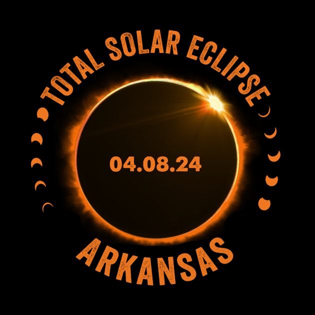 Arkansas Total Solar Eclipse 2024 American Totality April 8 by Sky at night