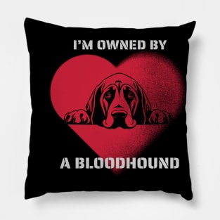 I am owned by a Bloodhound Pillow