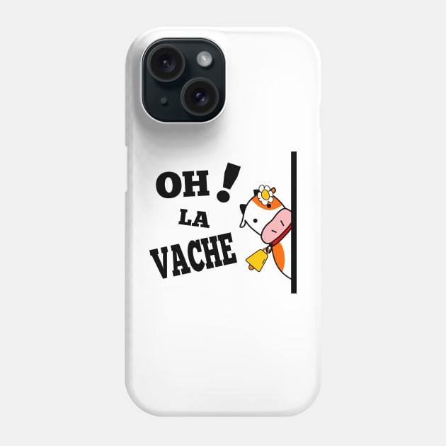 Funny cow - Oh La Vache Phone Case by Babush-kat