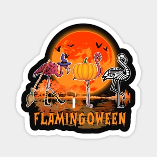 Happy Flamingoween Funny Halloween Costume Flamingo Lover Magnet