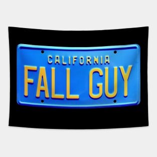 Fall Guy License Plate Tapestry