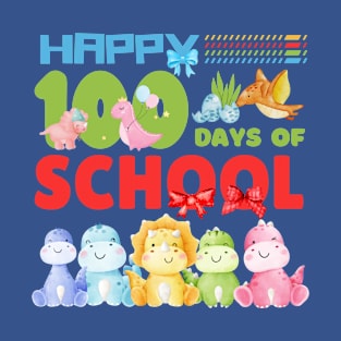 100 days of school 2023 dino T-Shirt