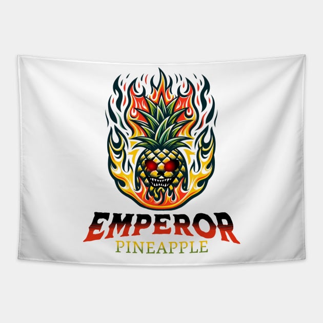 Pinapple Emperor Tapestry by mieeewoArt