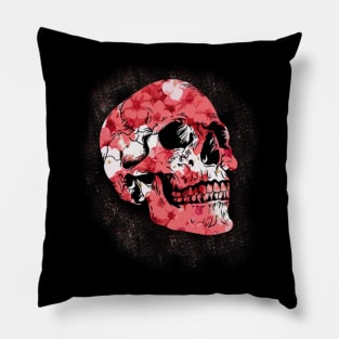 Floral Skull Pillow