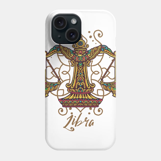 Libra Zodiac Sign Scales Phone Case by letnothingstopyou