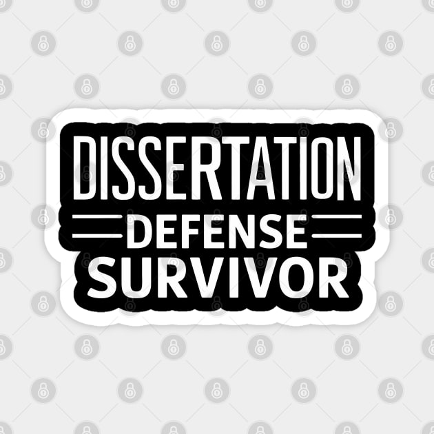 dissertation defence Survivor Magnet by FunnyZone
